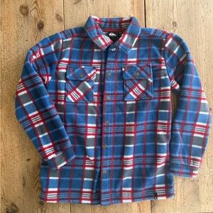 Quiksilver Kids Blue Plaid Shacket
